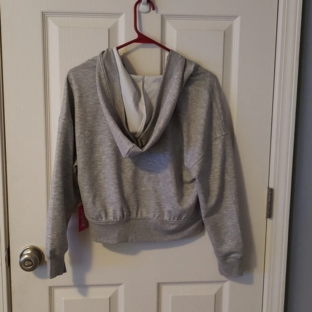 JUSTICE Girl Gray Hoodie with Logo